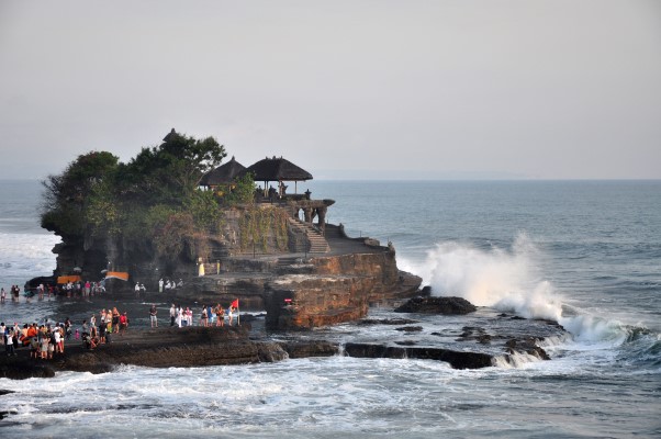 Tanah Lot Temple on Sea Bali